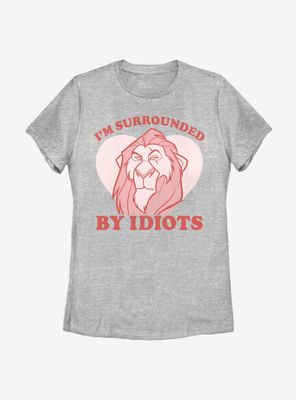 Disney The Lion King Surrounded Valentine Womens T-Shirt