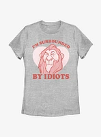 Disney The Lion King Surrounded Valentine Womens T-Shirt