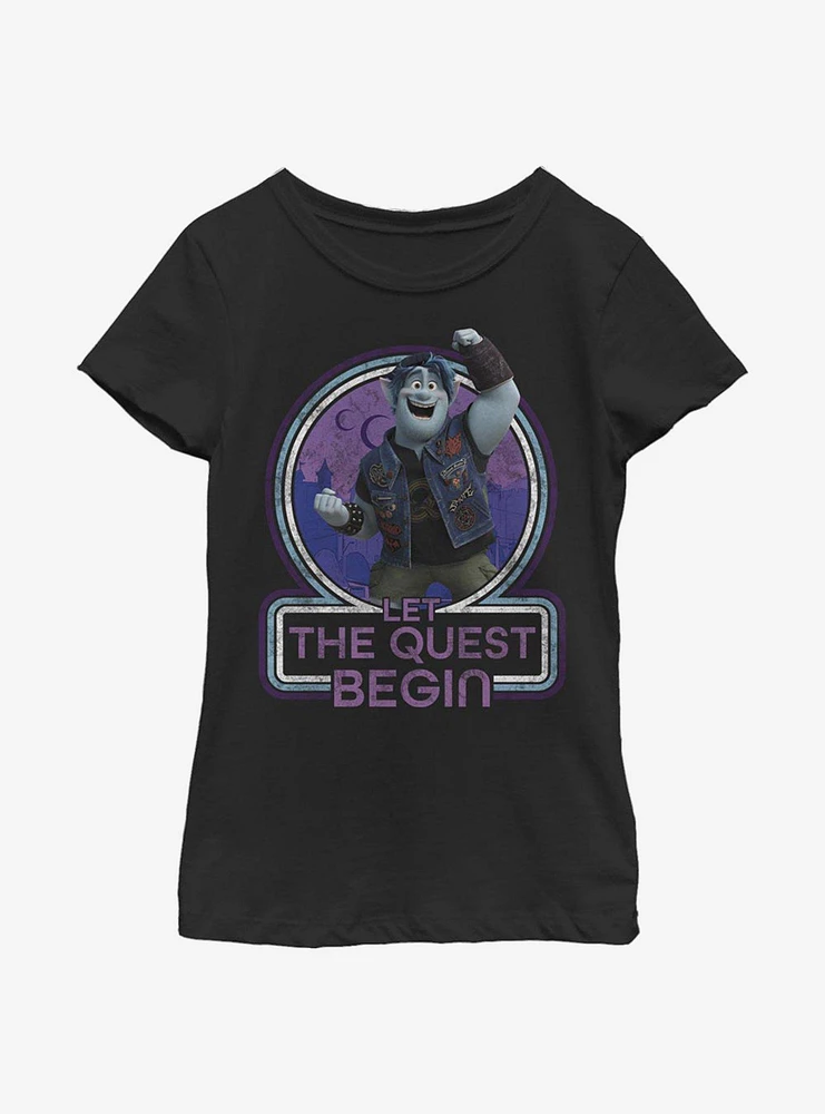 Disney Pixar Onward Begin Quest Youth Girls T-Shirt