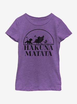 Disney The Lion King Hakuna Matata Log Walk Youth Girls T-Shirt