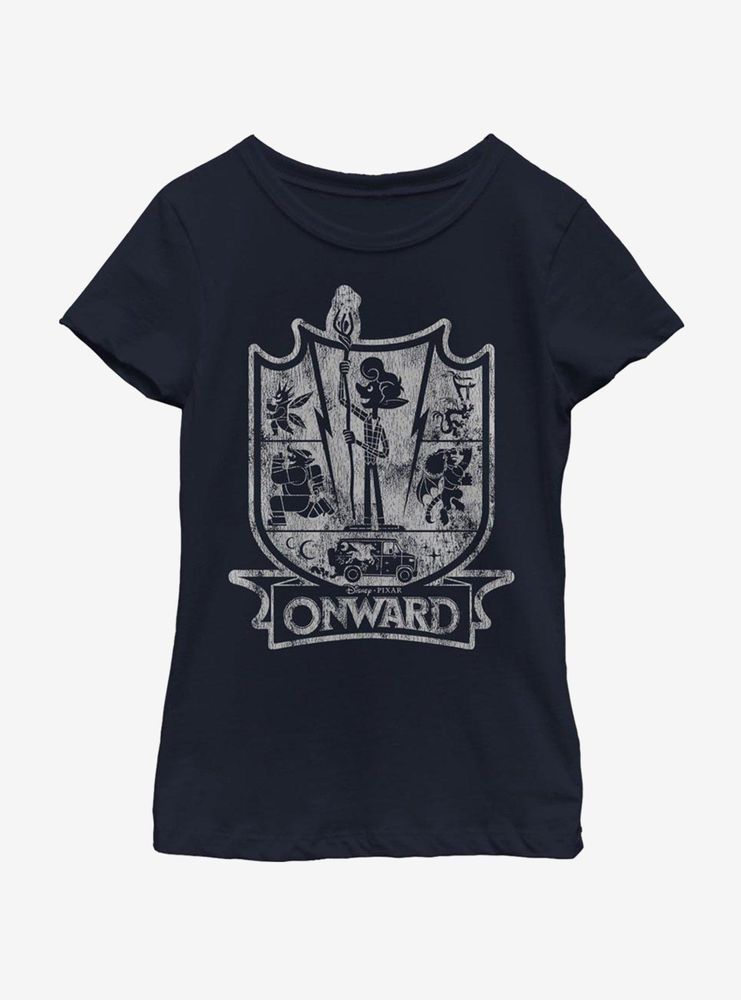 Disney Pixar Onward Crest Youth Girls T-Shirt