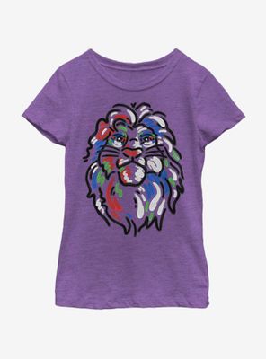 Disney The Lion King Simba Paint Youth Girls T-Shirt