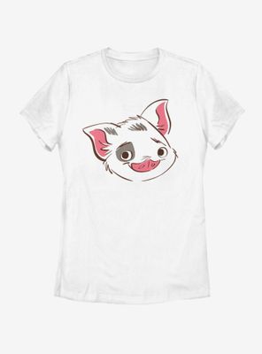 Disney Moana Big Face Pua Womens T-Shirt