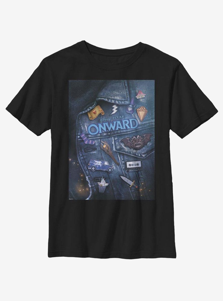 Disney Pixar Onward Denim Poster Youth T-Shirt