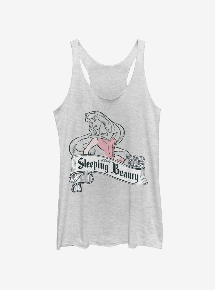 Disney Sleeping Beauty Antique Aurora Womens Tank Top