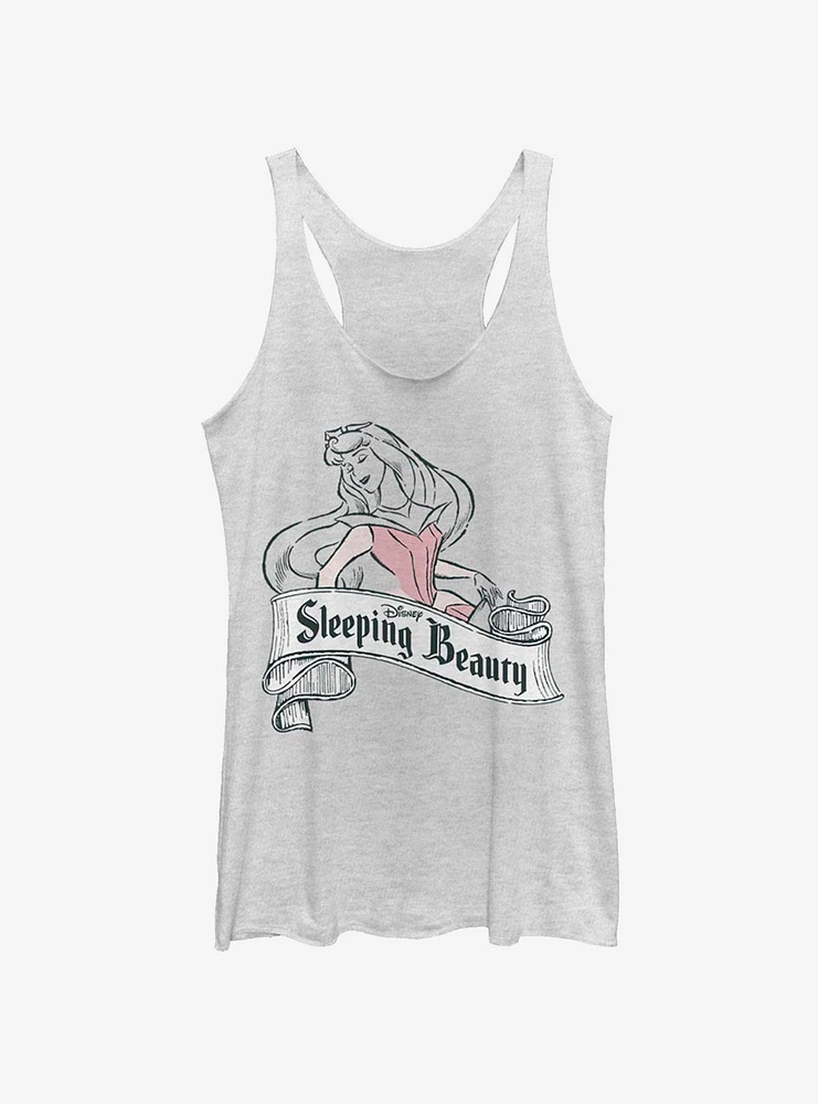 Disney Sleeping Beauty Antique Aurora Womens Tank Top