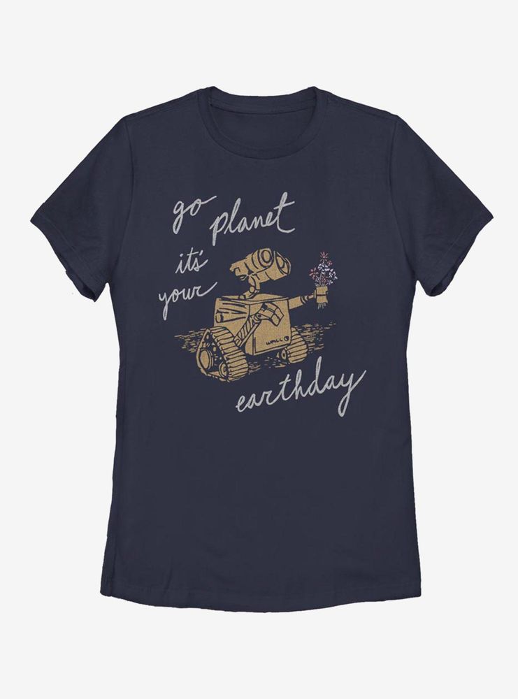 Disney Pixar WALL-E Earth Day Redux Womens T-Shirt