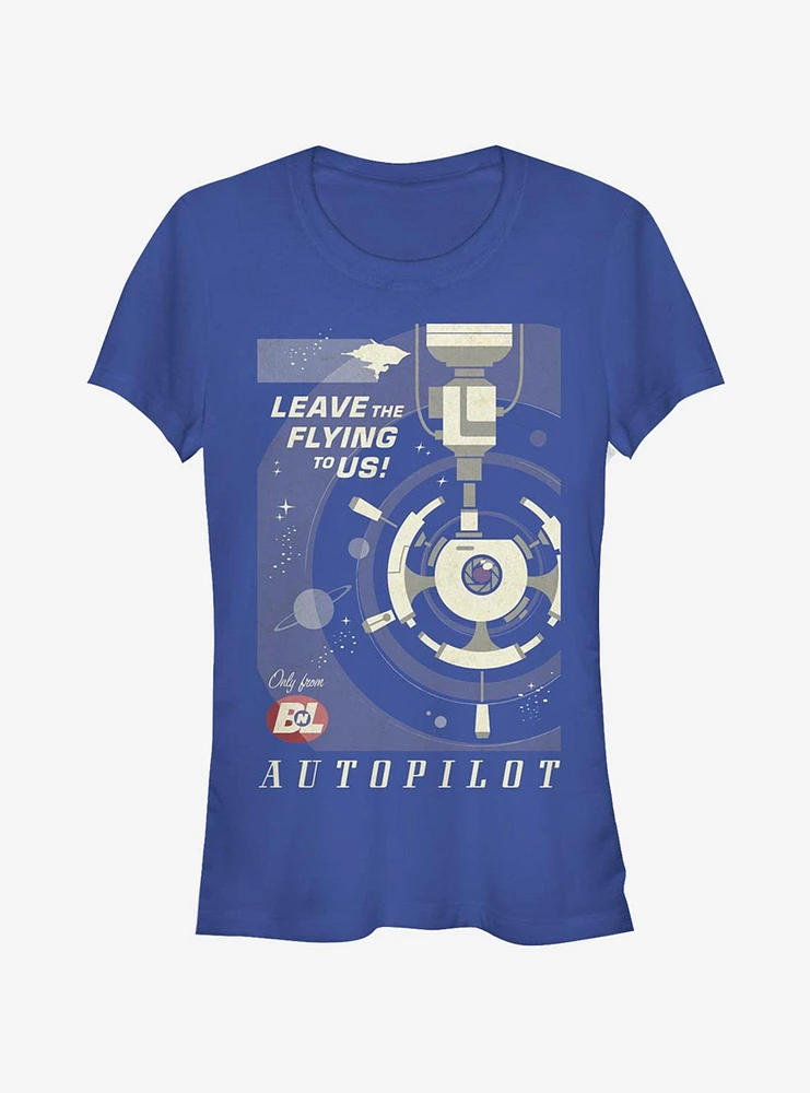 Disney Pixar Wall-E Autopilot Poster Girls T-Shirt