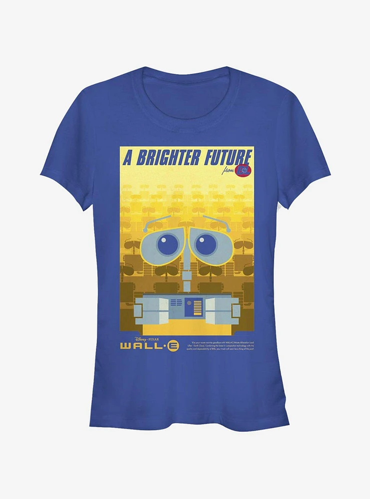 Disney Pixar Wall-E Brighter Future Poster Girls T-Shirt