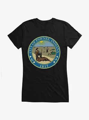 Parks And Recreation Pawnee Indiana Seal Girls T-Shirt