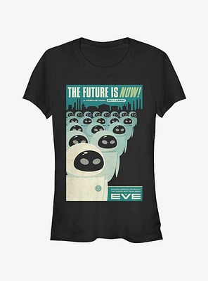 Disney Pixar Wall-E Eve Future Now Poster Girls T-Shirt
