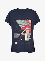 Disney Pixar Wall-E New Axiom Poster Girls T-Shirt