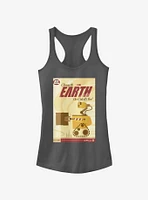 Disney Pixar Wall-E Cleaning The Earth Poster Girls Tank