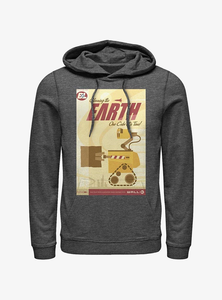 Disney Pixar Wall-E Cleaning The Earth Poster Hoodie