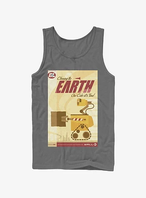 Disney Pixar Wall-E Cleaning The Earth Poster Tank