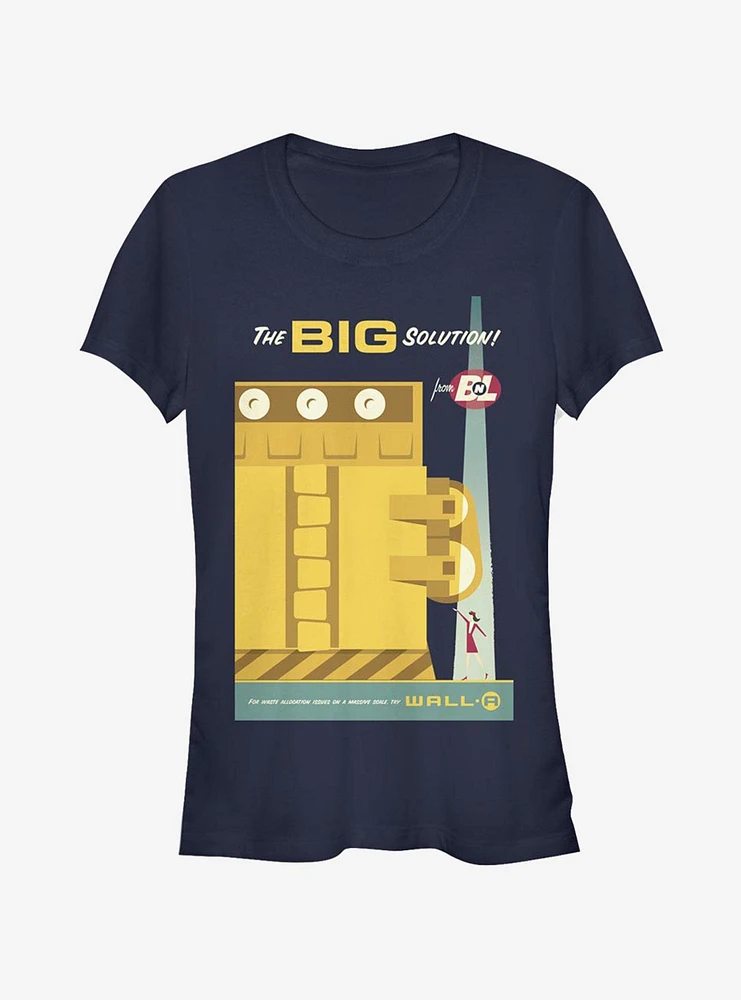 Disney Pixar Wall-E Big Solution Poster Girls T-Shirt