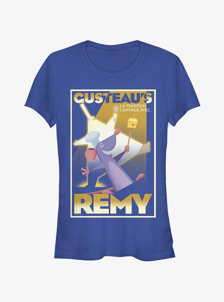 Disney Pixar Ratatouille Gusteaus La Remy Poster Girls T-Shirt