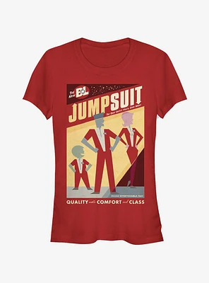 Disney Pixar Wall-E New Jumpsuit Poster Girls T-Shirt