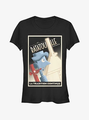 Disney Pixar Ratatouille La Tradition Poster Girls T-Shirt