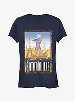 Disney Pixar Ratatouille Un Grand Chef Poster Girls T-Shirt