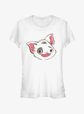 Disney Moana Big Face Pua Girls T-Shirt