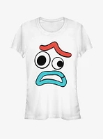 Disney Pixar Toy Story Big Face Scared Forky Girls T-Shirt