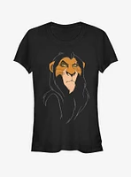 Disney The Lion King Big Face Scar Girls T-Shirt