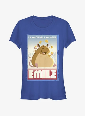 Disney Pixar Ratatouille Eating Machine Emile Poster Girls T-Shirt