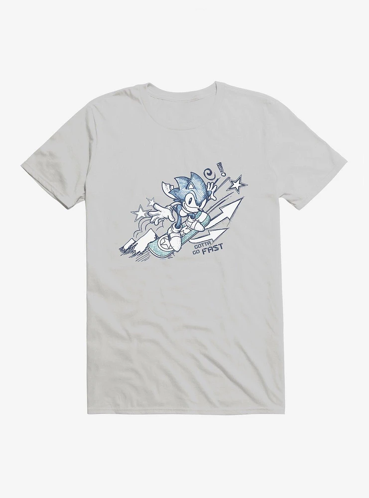 Sonic The Hedgehog Snowboarding T-Shirt