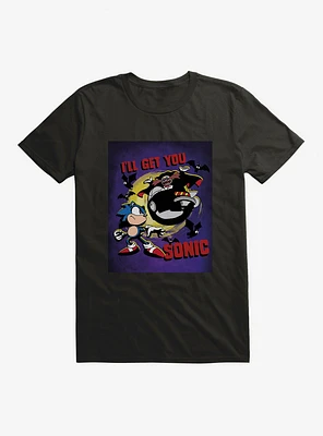 Sonic The Hedgehog Sonic, Doctor Eggman And Full Moon T-Shirt