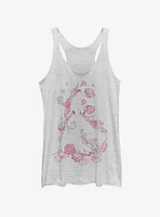 Disney Beauty And The Beast Silhouette Girls Tank