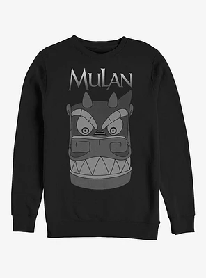 Disney Mulan Stone Dragon Head Crew Sweatshirt