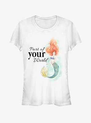 Disney The Little Mermaid Peaceful Ariel World Girls T-Shirt