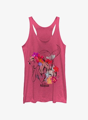 Disney The Little Mermaid Ariel Real Flowers Girls Tank