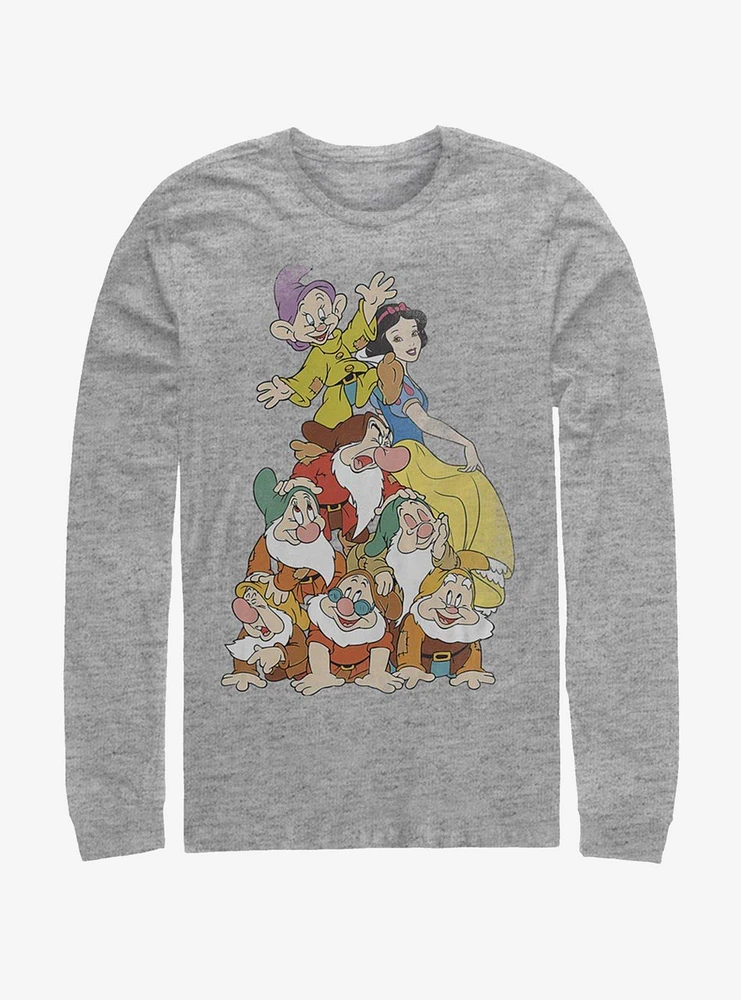 Disney Snow White Squad Dwarf Stack Long-Sleeve T-Shirt