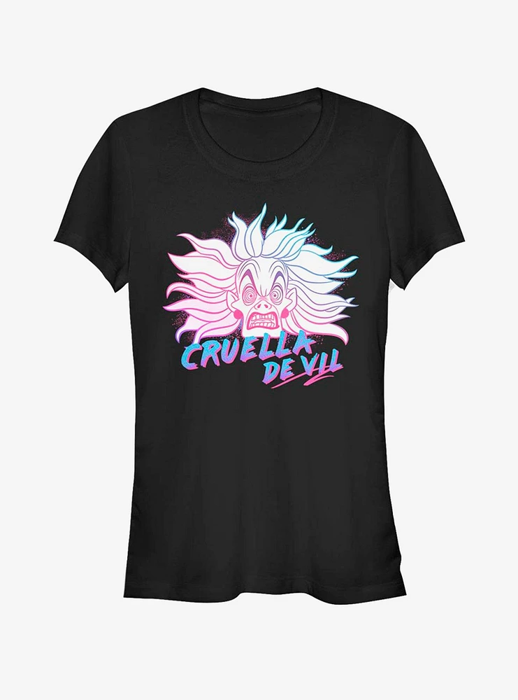 Disney Villains Cruella De Vil Crazy Girls T-Shirt