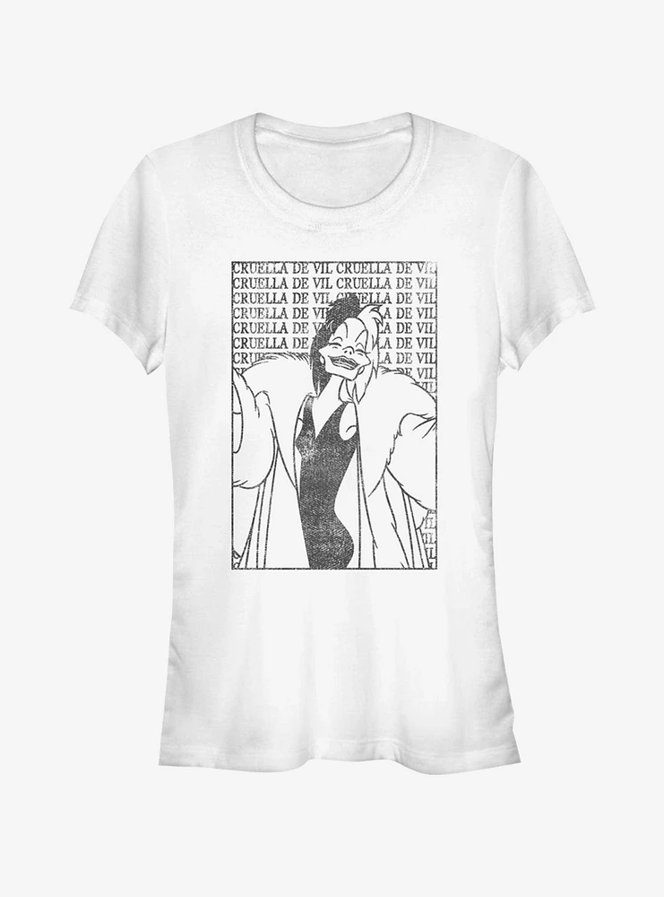 Disney Villains Cruella De Vil Girls T-Shirt