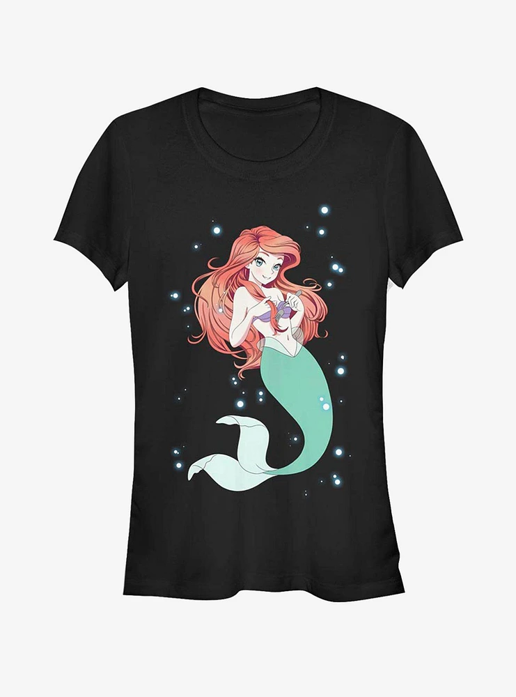 Disney The Little Mermaid Anime Ariel Girls T-Shirt