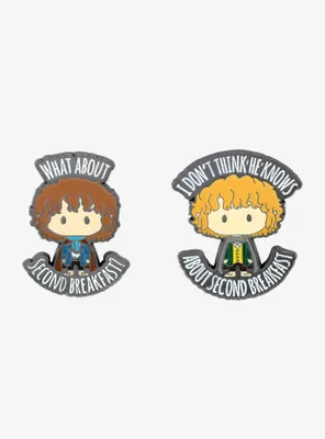 The Lord of the Rings Merry & Pippin Enamel Pin Set - BoxLunch Exclusive