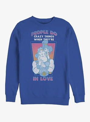 Disney Hercules Crazy Things Crew Sweatshirt