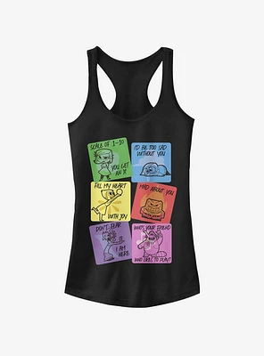 Disney Pixar Inside Out V-Day Cards Girls Tank