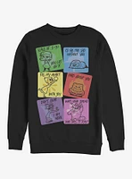 Disney Pixar Inside Out V-Day Cards Crew Sweatshirt