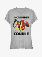 Disney Pixar The Incredibles Incredible Couple Girls T-Shirt