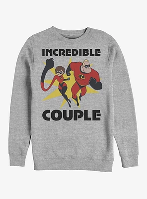 Disney Pixar The Incredibles Incredible Couple Crew Sweatshirt
