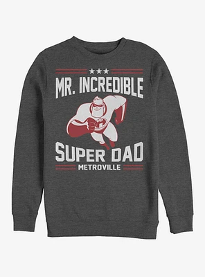 Disney Pixar The Incredibles Sporty Super Dad Crew Sweatshirt