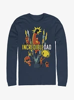 Disney Pixar The Incredibles Dad Family Long-Sleeve T-Shirt