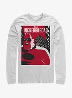 Disney Pixar The Incredibles Dad Poster Long-Sleeve T-Shirt