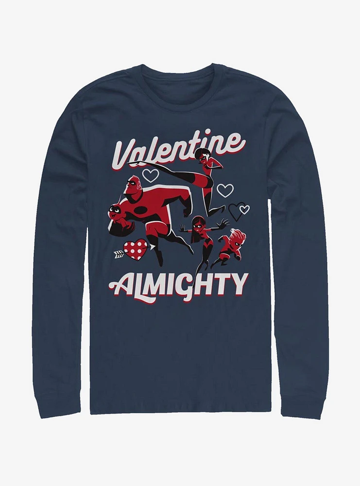 Disney Pixar The Incredibles Valentine Almighty Long-Sleeve T-Shirt