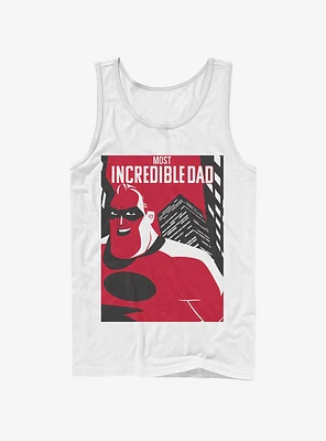 Disney Pixar The Incredibles Dad Poster Tank