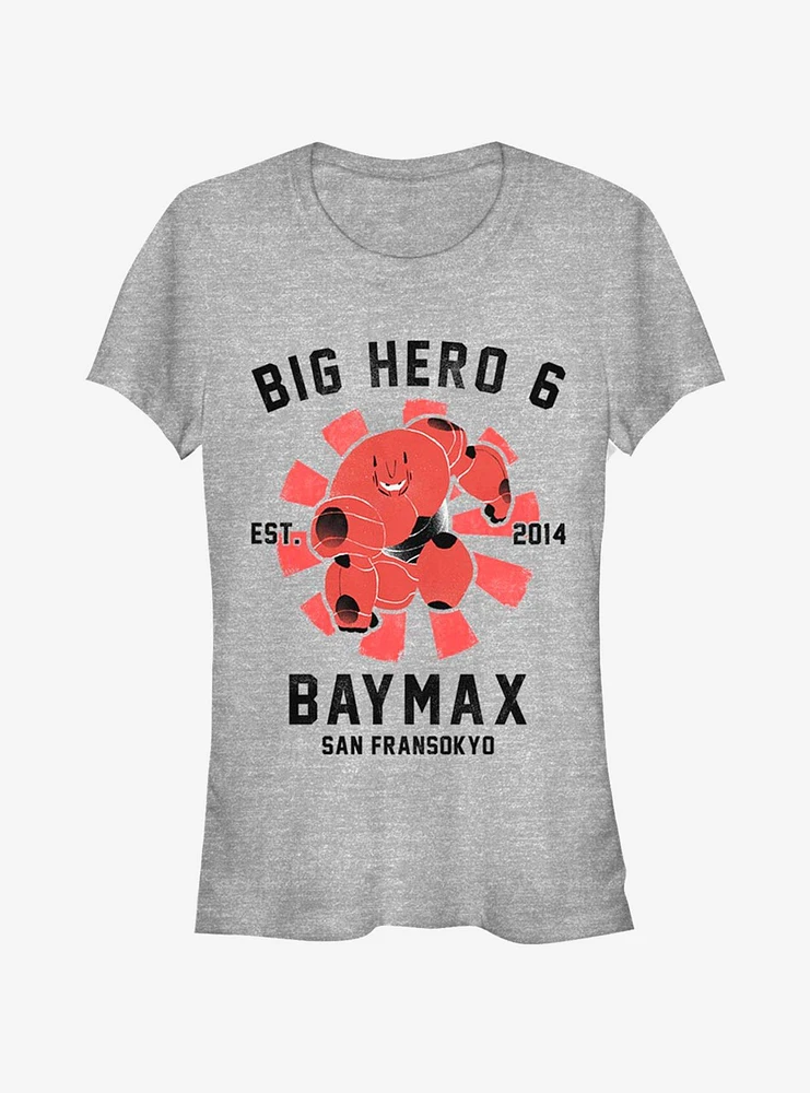 Disney Big Hero 6 Baymax Collegiate Girls T-Shirt